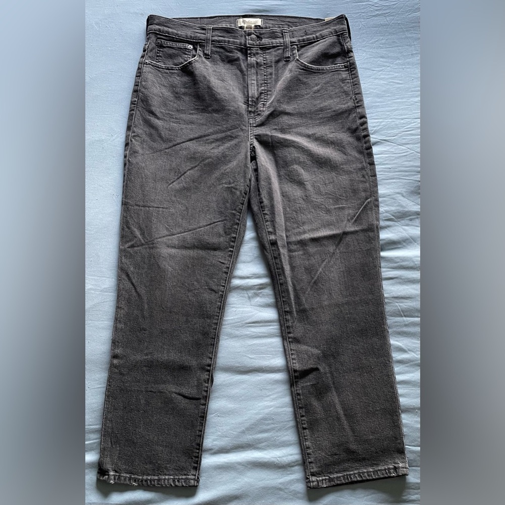 Madewell The Perfect Vintage Crop Jean, Lunar Wash, Size 32 W, NEVER WORN